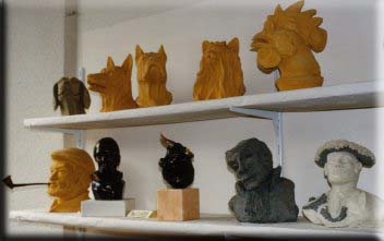 sculptures au s�chage
