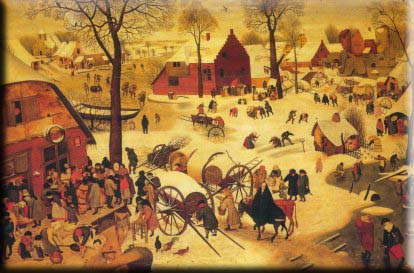 le D�nombrement de Bethl�em par Breughel