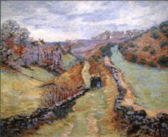 Chemin pr�s de Crozant - 1904